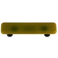 thumbnail image 1 of Hot Knobs HK1014-PB Chartreuse Rectangle Glass Cabinet Pull - Black Post, 1 of 1