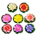 thumbnail image 4 of Artificial Lotus Flower for Water Pools and Fish Tanks Realistic Spun Silk and EVA Decoration, 4 of 7