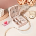 thumbnail image 5 of Love Accessories Jewelry Box Set Portable Pink Jewelry Storage Box With Love Jewelry Set for Girlfriend Earrings Necklaces Bracelets Rings Mother's Day Gift Box, 5 of 7