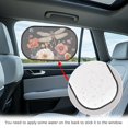 thumbnail image 4 of Yuyamidu Dragonfly Auto Window Sunshades Flower Car Window Shades Easy to Install Car Window Sun Shades 2 Piece Sunshade for Car Window Baby Block UV Ray, Lighting and Glare, 4 of 7