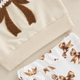 thumbnail image 7 of fatyb Football Toddler Outfits Baby Girl Bow Long Sleeve Tops 2Pcs Print Bell Bottom Pants Clothes Set, 7 of 7