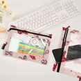thumbnail image 4 of 2 Pack Flip Folders with Clear PVC Window Binder Pouches 3-Ring Binder Organizer for Office & Home Cute Red Bows Pattern, 4 of 6