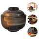 thumbnail image 4 of Tazón de sopa de cerámica japonesa con tapa, apto para microondas, tazón de ramen, tazón de cereales, plato decorativo para fideos instantáneos, para cocinar al vapor, hornear y servir, 4 of 7