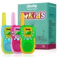 thumbnail image 1 of Walkie Talkies Obuby de 3 a 12 años para niños con un alcance de 3 km, paquete de 3, 1 of 7