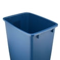 thumbnail image 2 of Rubbermaid 9 gal Plastic Kitchen Trash Can, Blue, 2 of 5