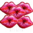 thumbnail image 1 of Lot de 5 Grands Ballons Lèvres Rouges Roses pour Décoration de Fête d'Anniversaire sur le Thème du Maquillage, Embrassez la Miss au Revoir (30 Pouces), 1 of 6