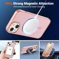 thumbnail image 5 of Mionbel Magnetic for iPhone 15 Case (Compatible with MagSafe)(Military Grade Drop Protection) Translucent Matte Shockproof Phone Cover,Pink, 5 of 7