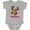 AC-Heather Grey, variant on Inktastic Merry Christmas Reindeer Boys or Girls Baby Bodysuit