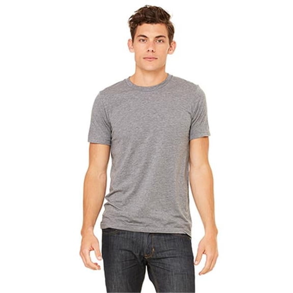 Bella 3413 Unisex Triblend Short Sleeve Tee - Grey Triblend - Extra Large