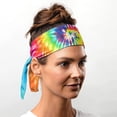 thumbnail image 4 of Suddora Tie Dye Tie Headband for Women, Headband for Men Athletic, Lightweight, Stylish & Comfortable Headband for Running, Workout, Football, Cosplay & Costumes, 4 of 5