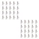 thumbnail image 4 of Soidarity 20 piezas de clavijas de anclaje de cubierta retráctiles con Clips de mosquetón estacas de tienda accesorios de dosel suministros al aire libre Type1 NO1 Soidarity  CBP228959, 4 of 6