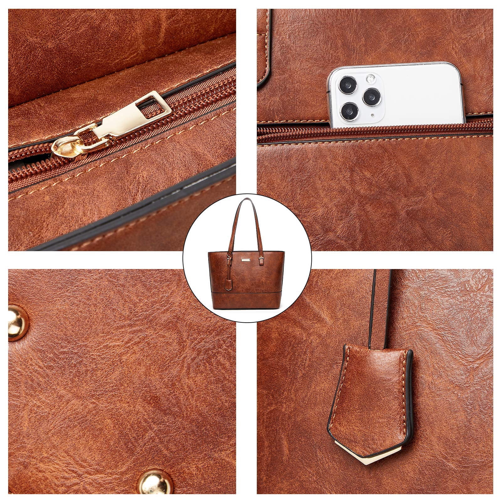 OUSIMEN Purses and Handbags for Womens Satchel Shoulder Tote Bags Wallets