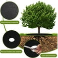 thumbnail image 3 of Triani 4 Pack Non-Woven Tree Mulch Ring Round Weed Barrier Mat 24.4 Inch Reusable Tree Mulch Ring Non Woven Landscape Fabric Degradable Mulch for Landscaping Garden Bed, 3 of 7