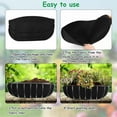 3PCS Planter Basket Liners Fabric Window Box Liners Felt Trough Planter