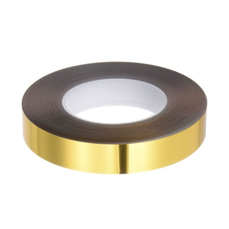 

Uxcell Molding Trim Gap Sealing Tape 1.18 x0.01 x164ft Self Adhesive Caulk Strip Home Decorative Trim Gold Tone