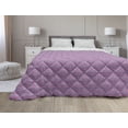 thumbnail image 1 of Retro Down Alternative Comforter, Abstract Continuous Pattern of Wild Flowers in Gradients Tones, Microfiber Quilt for All Season, 5 Sizes, Black Fuchsia and Pale Mauve, by Ambesonne, 1 of 3