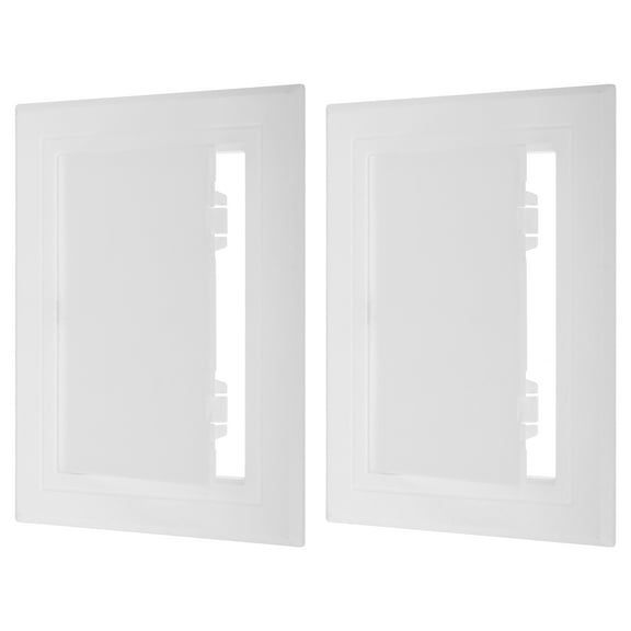 6x5 inch(145x115mm) Removable Hinged Access Panel, 2 Pcs ABS Plumbing Access Doors Easy Wall Hole Cover, White