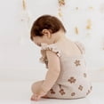 thumbnail image 7 of ESASSALY Newborn Baby Romper Girl Boy Jumpsuit Button Floral Sweater Overalls Outfits, 7 of 7
