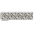 thumbnail image 2 of Ambesonne Abstract Fabric by the Yard Upholstery, Modern Squares Stripes, 2 Yards, Cream Pale Grey Black, 2 of 4