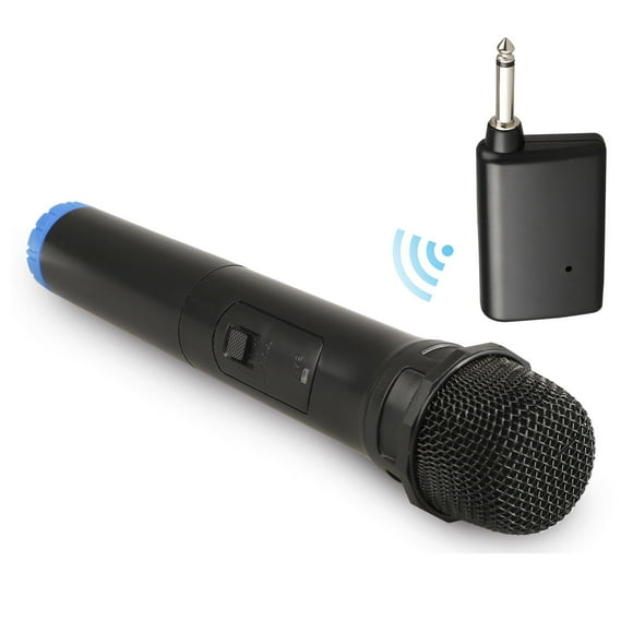 Wireless Microphone, Wireless Bluetooth Mic System, Dynamic Handheld Cordless Mic with VHF Receiver for Karaoke Singing Church Speech Weddings Stage Conference