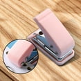 thumbnail image 5 of Handheld Mini Single Hole Puncher Punch for DIY Project Hole 1/4 inch Functional Labor Saving Removable Waste Compartment Durable Tool , Pink, 5 of 8