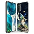 thumbnail image 3 of MUNDAZE Motorola Moto G Stylus 5G 2022 Shockproof Clear Hybrid Protective Phone Case Stars Moon Starry Night Space Gnome Cover, 3 of 5
