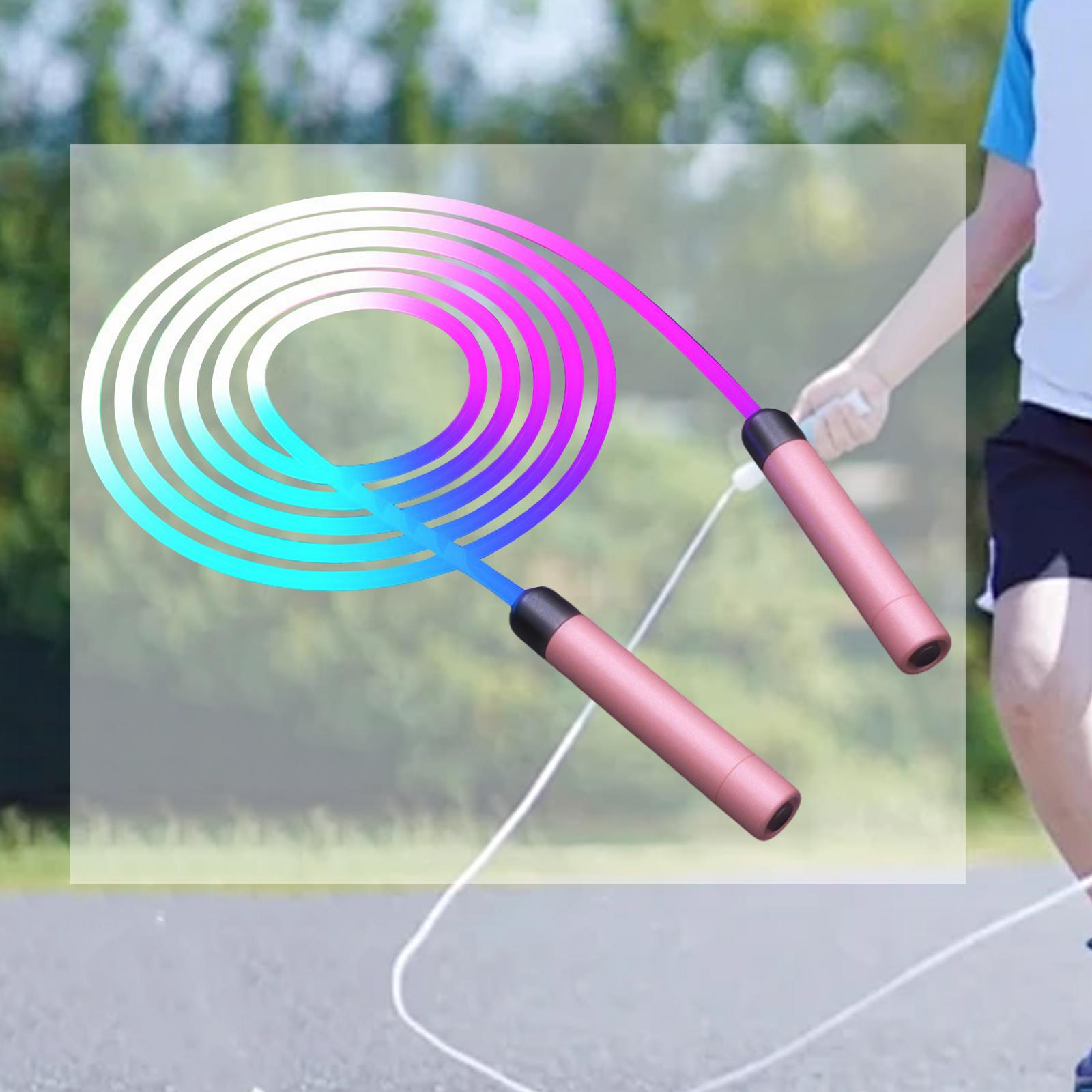 Jump Rope Skipping Rope Fitness Equipment Glowing with Bright Lights for Kids Girls Boys Outdoor Activities