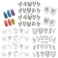 thumbnail image 1 of Cartoon Animal Line Drawing Nail Stickers Diy Fake Full Nail Tip Decals Beauty Art Tools Workhe, 1 of 8