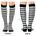 thumbnail image 4 of FORMRS Womens Knee High Socks Casual Long Thick Travel Daily Wear, 2 Pairs, Black and White Geometric, 4 of 6