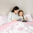 thumbnail image 5 of Manfei Western Cowgirl 2pcs Bedding Comforter Set,Floral Cactus Twin Comforter Sets,Kawaii Bow Breathable Bedding Set,Microfiber Teenagers Bedroom Decor,Reversible, 5 of 8