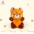 Red panda sister stuffed raccoon figure brown seated round eye 23cm