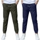 thumbnail image 1 of Odeerbi 3-13 Años Niños 2 Pcs Algodón Lino Pantalones de Deporte Deportivo Entrenamiento de Verano Pantalones de Jogger de Color Sólido Casual Pantalones Sueltos, 1 of 9