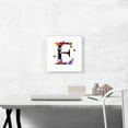 thumbnail image 2 of ARTCANVAS Flower Plant Butterfly Alphabet Letter E Canvas Art Print - Size: 12" x 12" (0.75" Deep), 2 of 9