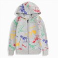 thumbnail image 2 of Staki Boys Hoodies Dinosaur Toddler Boys Jacket Kids Sweatshirts Long Sleeve Hooded Shirts 3-12Y(Gray,4-5 Years), 2 of 9