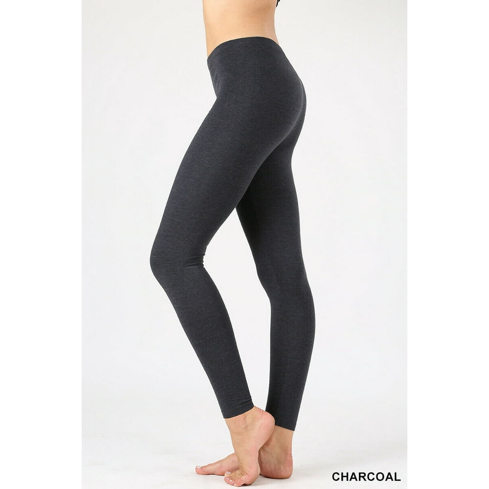 Zenana Zenana Premium Cotton Full Ankle Length Leggings Multi Colors