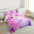 thumbnail image 3 of Homewish Cartoon Animal Axolotl Girl 2pcs Bedding Comforter Set,Flying Butterflies Twin Comforter Sets,Dreamy Princess Breathable Bedding Set,Super Cozy Room Decor,Reversible, 3 of 8