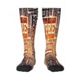thumbnail image 2 of Lsque Hand Drawn Vintage Coffee Printed Crew Socks Men's Women's LightWeight Thin Casual Calf Socks ,Knee High Socks,Cotton Socks, 2 of 9