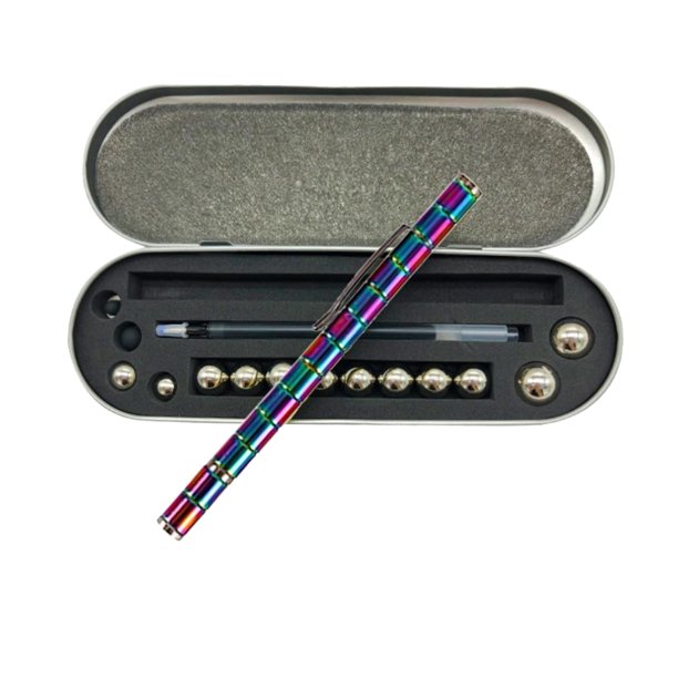 OAVQHLG3B Toy Pen, Decompression Magnetic Metal Pen, Multifunctional