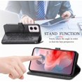 thumbnail image 4 of Case for Motorola Moto Edge 5G 2024 Wallet Case with Card Holder PU Leather Magnetic Closure with Kickstand Feature Shockproof Protective Phone Case for Moto Edge 5G 2024. Mandala Black, 4 of 7