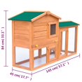 thumbnail image 4 of vidaXL Outdoor Large Rabbit Hutch Small Animal House Pet Cage Wood, 4 of 5