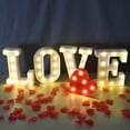 thumbnail image 3 of Luz LED de noche con letras, alfabeto, número, corazón, plástico, adorno para boda, Día de San Valentín, fiesta de cumpleaños, decoración artesanal, 3 of 4