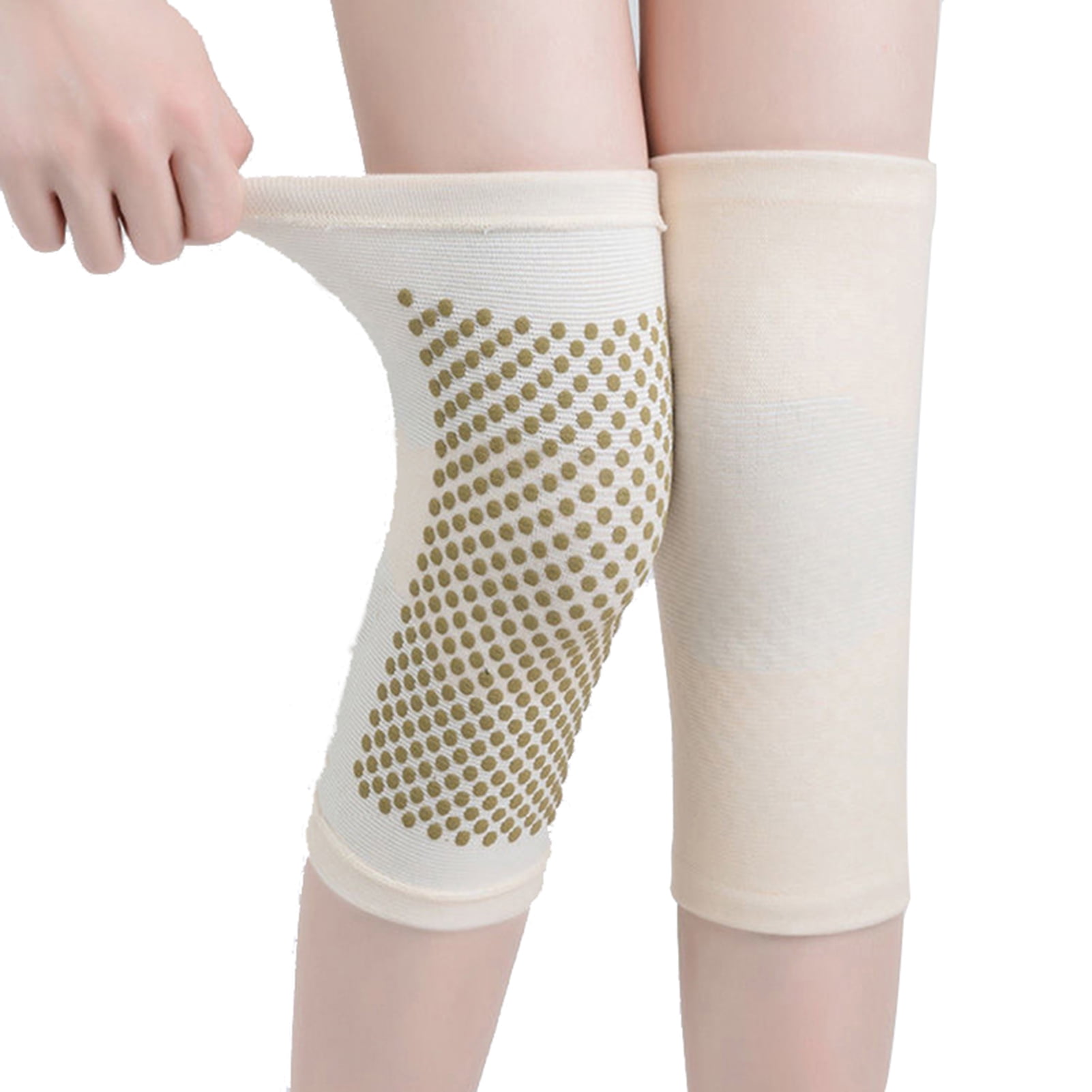Ai Velvet Self-Heating Knee Pads Complexion Xl Heated Knee Brace Wrap Knee Brace Sleeve Protector Warm Self‑Heating Knee Pads Health Care for Arthritis