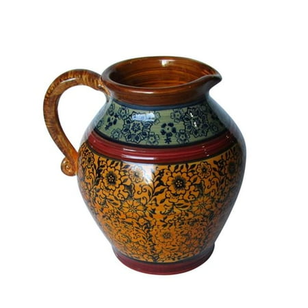 

Jeco HD-HADJ046 Pattern Pitcher Blue Red & Yellow