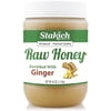 Stakich GINGER Enriched RAW HONEY 40-OZ - 100% Pure, Unprocessed, Unheated
