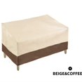 thumbnail image 1 of JOYWEI Housse de Causeuse de Banc de Patio Robuste 2 Places, Housse de Sofa d'Extérieur Imperméable, Housses de Meubles de Patio pour Pelouse avec Évent, Petit (Standard), Beige et Brun, 1 of 5