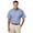 Light Blue, variant on BlueGeneration Mens Short Sleeve Easy Care Poplin With Matching Buttons - Light Blue Medium Solid