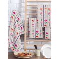 thumbnail image 2 of Purple Pink Spring Floral Kitchen Dish Towels for Drying Dishes Set of 3, Colorful Summer Flowers Botanical Waffle Weave Microfiber Hand Tea Bathroom Towels Quick Dry & Absorbent Towel 15.7x23.6, 2 of 7