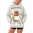 thumbnail image 4 of Afdoent Pet Carrier Hoodie Women Men Christmas Sweatshirt with Front Pocket Carry Pouch for Small Dogs and Cats Funny Holiday Graphic Hooded Sweatshirt, 4 of 5