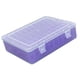 thumbnail image 3 of Caja de almacenamiento de joyería transparente, estuche de almacenamiento de joyería, 30 compartimentos, práctico con tapa, contenedor de cuentas para Púrpura, 3 of 9