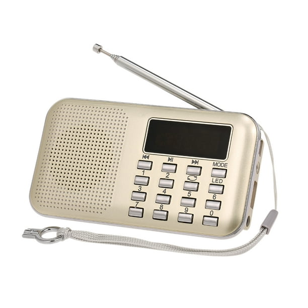 Y-896 Mini Radio FM Portable numérique Haut-parleur stéréo 3W Lecteur audio  MP3 Qualité audio haute fidélité avec support écran de 2 pouces Support Clé  USB Carte TF Entrée auxiliaire 